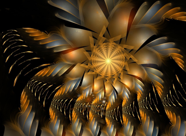 Обои картинки фото 3д, графика, fractal, фракталы, абстракция, узор