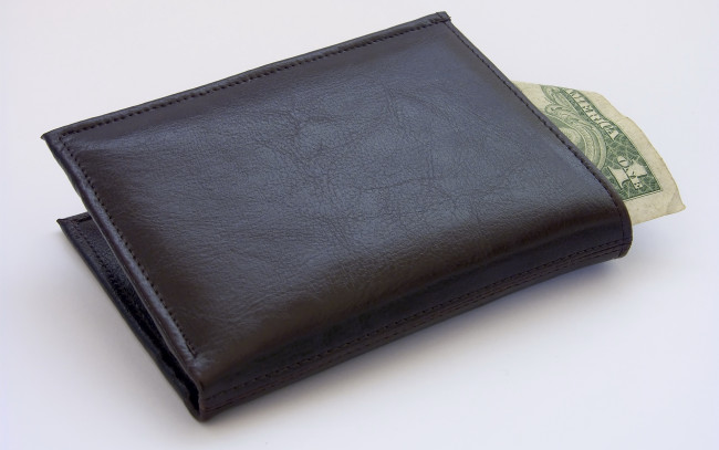 Обои картинки фото разное, золото, купюры, монеты, доллары, кошелёк