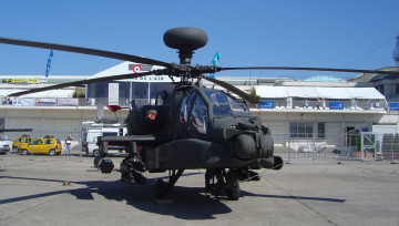 Картинка ah 64 apache авиация вертолёты ввс сша ударный вертолет