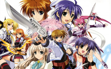 Картинка аниме mahou shoujo lyrical nanoha