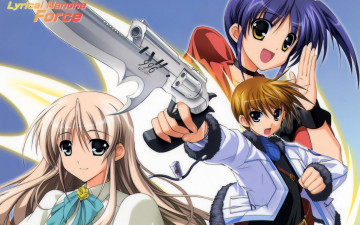 Картинка аниме mahou shoujo lyrical nanoha