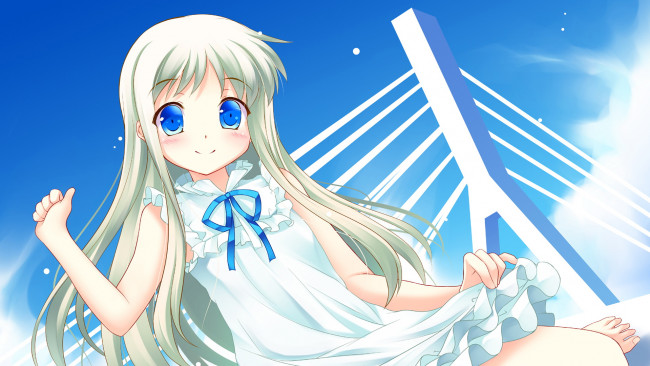 Обои картинки фото аниме, anohana, девушка