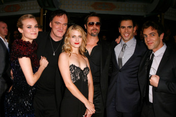 Картинка разное знаменитости квентин тарантино брэд питт мелани лоран диана крюгер