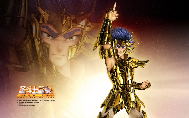 Обои картинки фото saint, seiya, online, видео, игры, девушка, доспехи