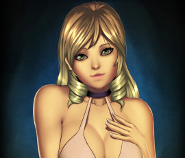 Картинка рисованные люди фон взгляд девушка