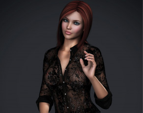 Картинка 3д+графика люди+ people фон взгляд девушка