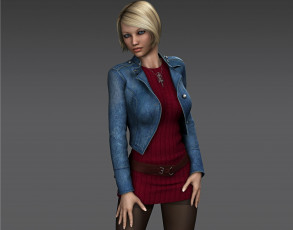 Картинка 3д+графика люди+ people фон взгляд девушка