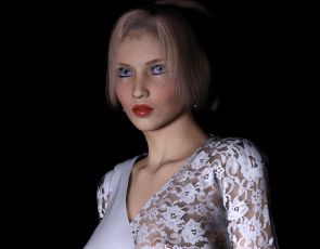 Картинка 3д+графика люди+ people взгляд девушка фон