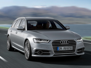 обоя автомобили, audi, a6, 2-0, tdi, s-line, avant, 4g, c7, 2014г, серый