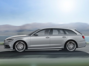 Картинка автомобили audi a6 2-0 tdi s-line avant 4g c7 2014г серый