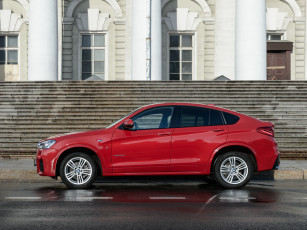 Картинка автомобили bmw x4 2014г xdrive30d m sports package f26 красный