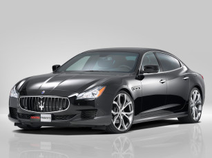 Картинка автомобили maserati quattroporte tridente novitec темный 2014г gts