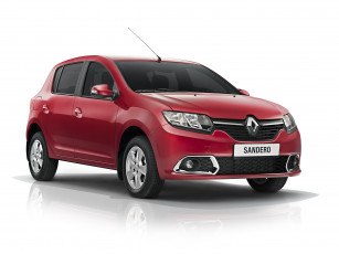 Картинка автомобили renault красный 2014г sandero ru-spec