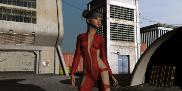 Картинка 3д+графика люди+ people взгляд девушка