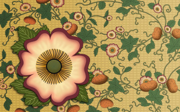 Картинка векторная+графика цветы лепестки