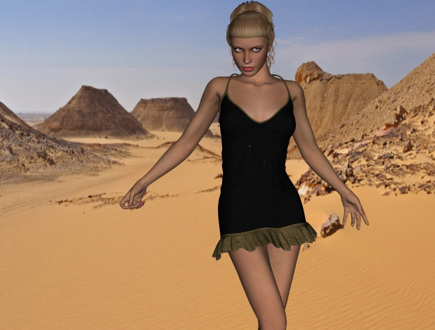 Обои картинки фото 3д графика, люди , people, девушка, взгляд, лпатье