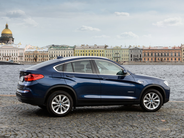 Обои картинки фото автомобили, bmw, 2014г, f26, xdrive30d, x4, синий