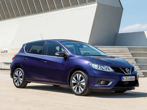 Обои картинки фото автомобили, nissan, datsun, pulsar, синий, 2014г