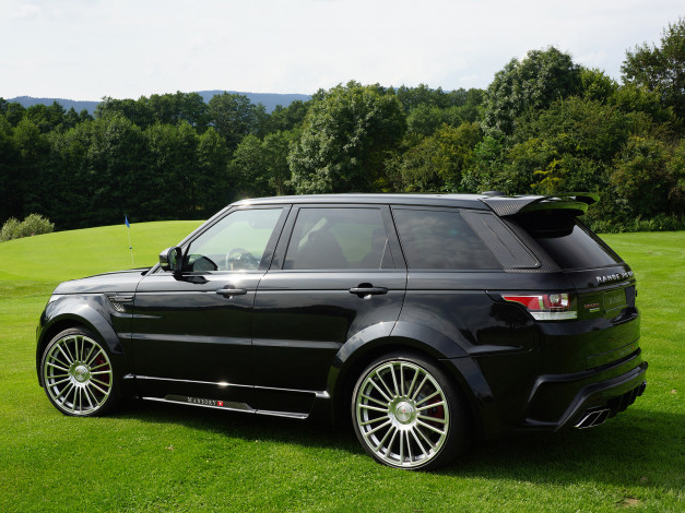 Обои картинки фото автомобили, range rover, mansory, range, rover, sport, 2014г, темный