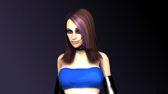 Обои картинки фото 3д графика, люди , people, взгляд, девушка