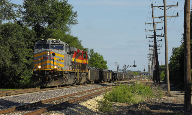 Обои картинки фото техника, поезда, железная, дорога, рельсы, локомотив, состав