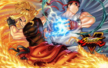 обоя видео игры, street fighter v, персонаж