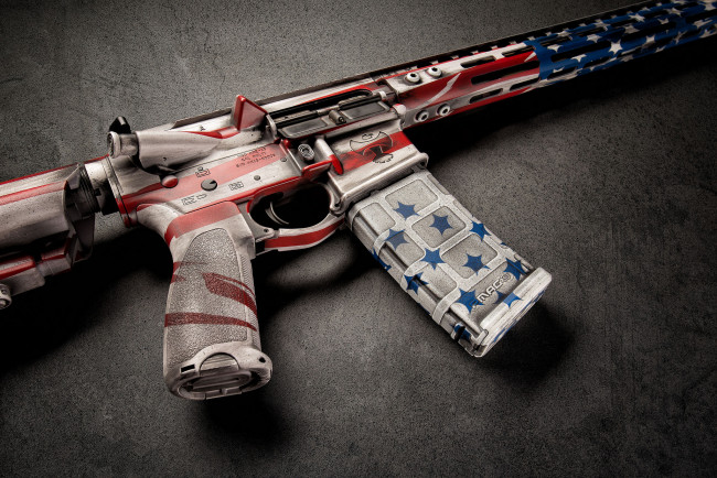 Обои картинки фото оружие, снайперская винтовка, стиль, ar-15, оптика, винтовка, штурмовая