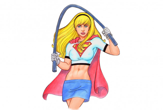 Обои картинки фото рисованное, комиксы, девушка, фон, взгляд, униформа