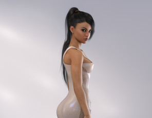 Картинка 3д+графика люди+ people фон взгляд девушка