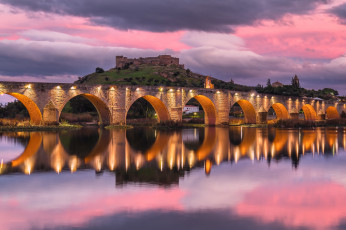 Картинка medell& 237 +provincia+de+badajoz +extremadura города -+мосты простор