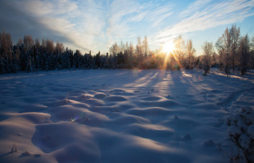 Картинка природа зима простор