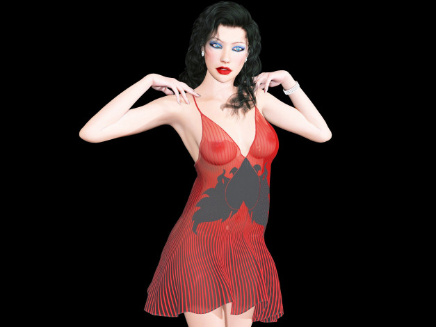 Обои картинки фото 3д графика, люди , people, фон, взгляд, девушка