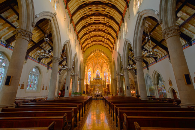 Обои картинки фото интерьер, убранство,  роспись храма, храм