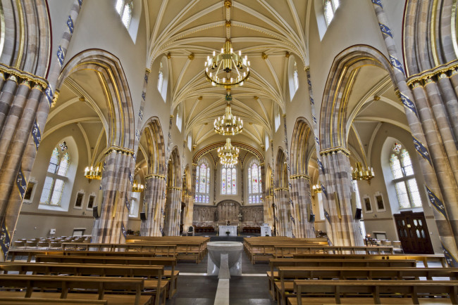 Обои картинки фото интерьер, убранство,  роспись храма, храм