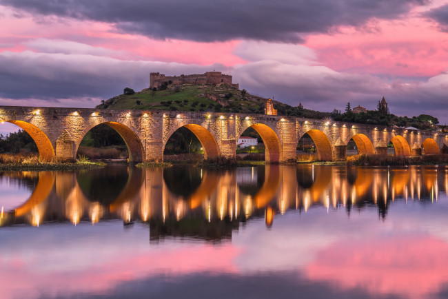 Обои картинки фото medell&, 237,  provincia de badajoz,  extremadura, города, - мосты, простор