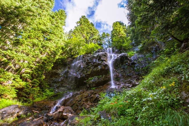 Обои картинки фото природа, водопады, простор