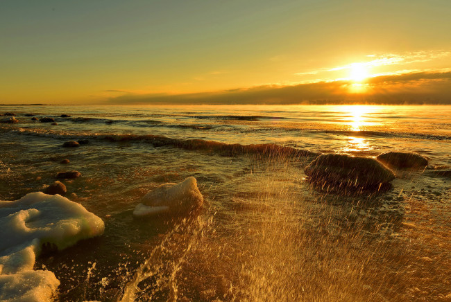 Обои картинки фото природа, восходы, закаты, простор