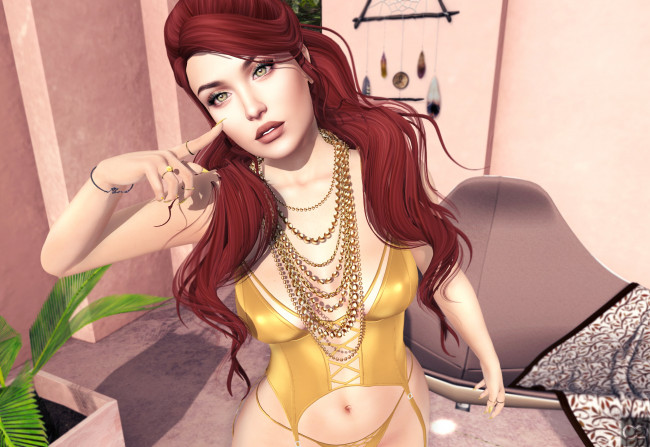 Обои картинки фото 3д графика, люди , people, девушка, фон, взгляд