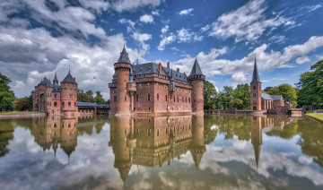 Картинка haar+castle города замки+нидерландов простор