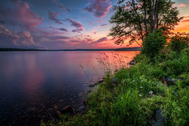 Обои картинки фото природа, восходы, закаты, простор