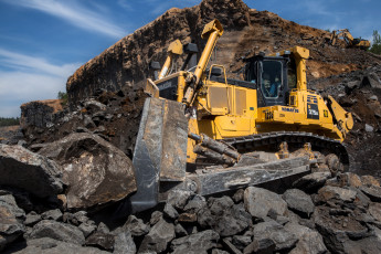 обоя техника, бульдозеры, komatsu