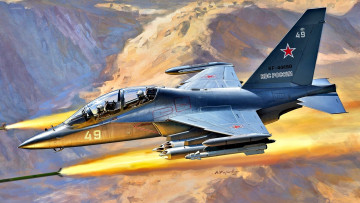 Картинка авиация 3д рисованые v-graphic як-130