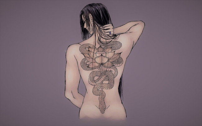 Обои картинки фото аниме, mo dao zu shi, цзян, чэн, тату