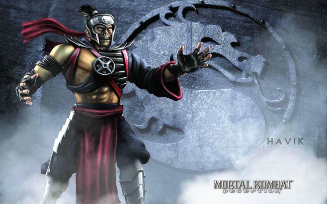 Обои картинки фото видео игры, mortal kombat,  deception, хавик, боец