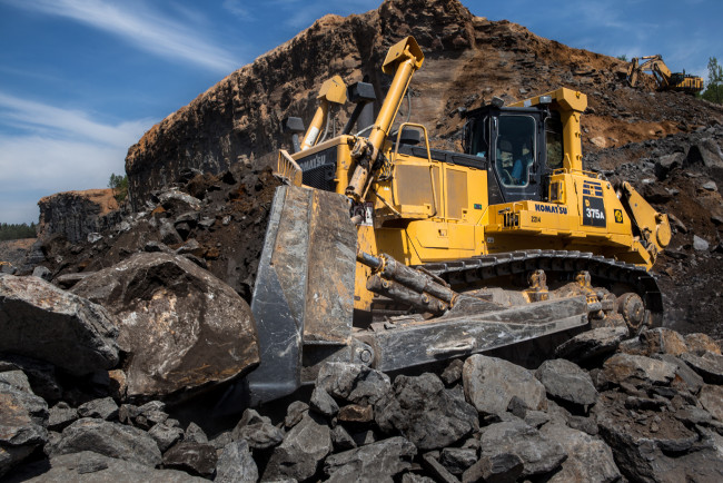 Обои картинки фото техника, бульдозеры, komatsu