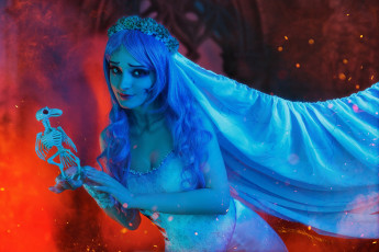 Картинка девушки kirdjava невеста фата скелетик