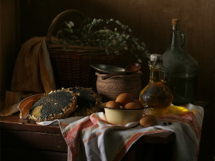 Картинка ира быкова деревенский натюрморт еда