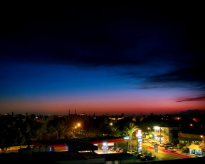 Картинка города огни ночного