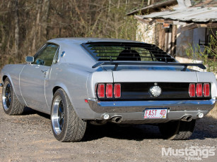Картинка 1969 ford mustang sportsroof автомобили