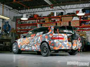 Картинка 1995 honda civic автомобили hotrod dragster